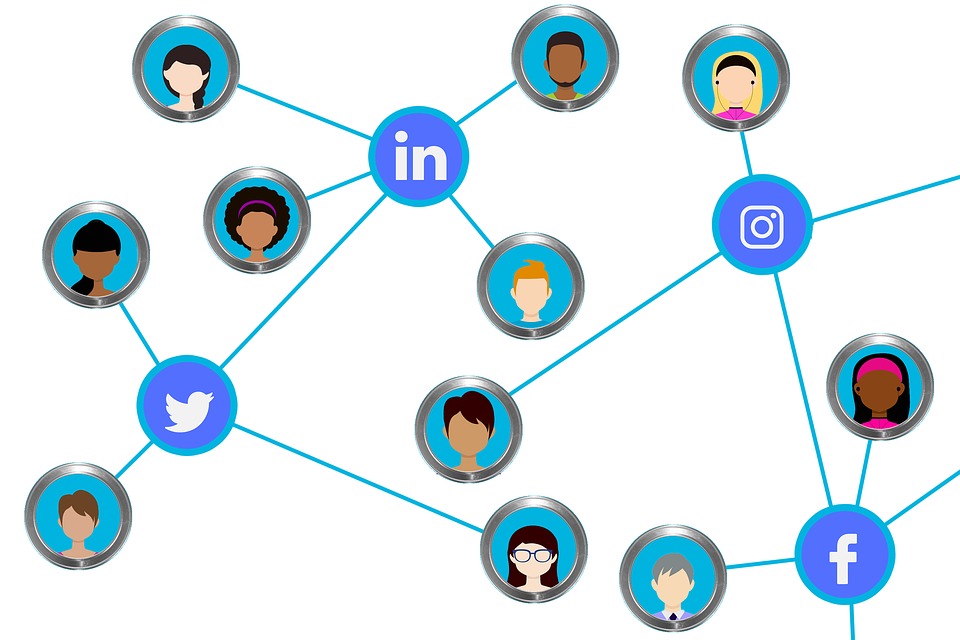 สื่อสังคม, การเชื่อมต่อ, เครือข่าย