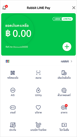 การเปิดใช้งาน Rabbit Line Pay บน Line App - Indigital